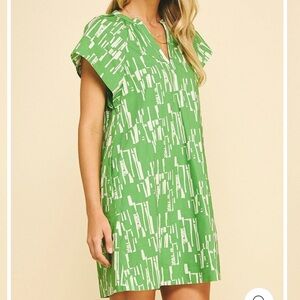 Pinch freya Green White Mini Dress perfect for Masters size M